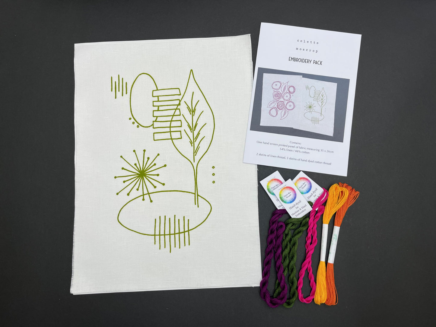Freestyle Embroidery Pack - Leaf Print