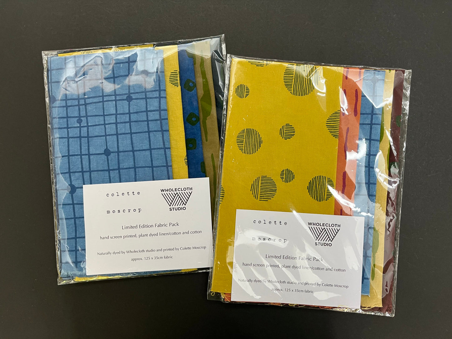 Limited Edition Fabric Packs - naturally dyed