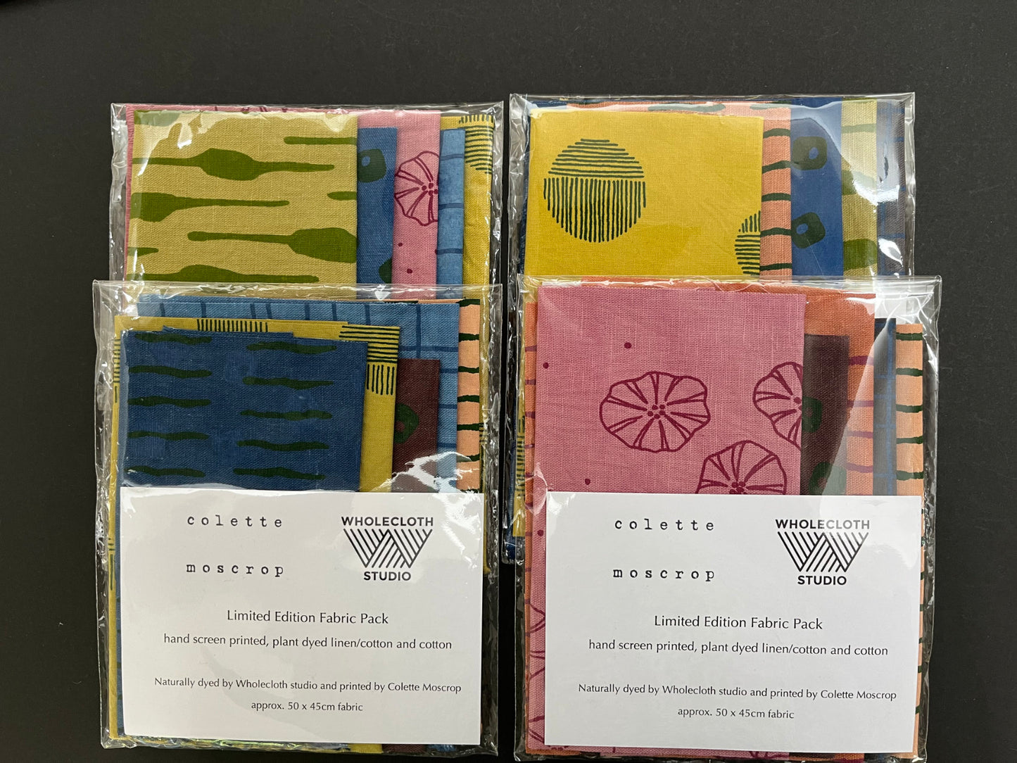 Limited Edition Fabric Packs - naturally dyed