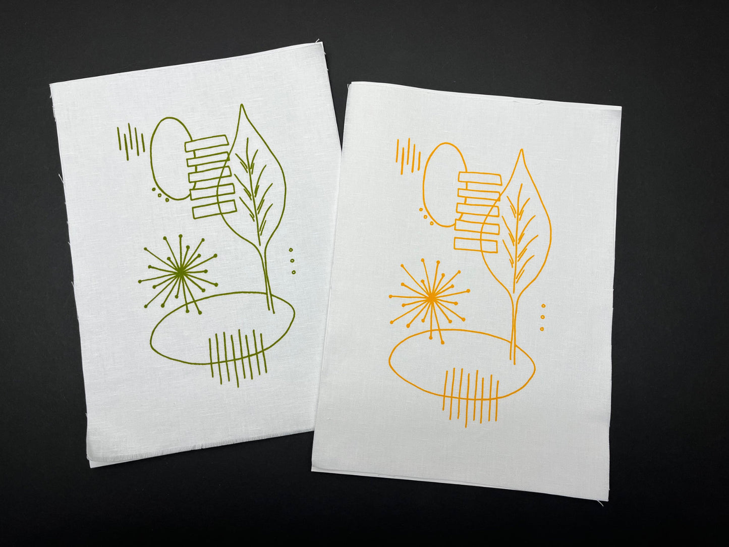 Freestyle Embroidery Pack - Leaf Print