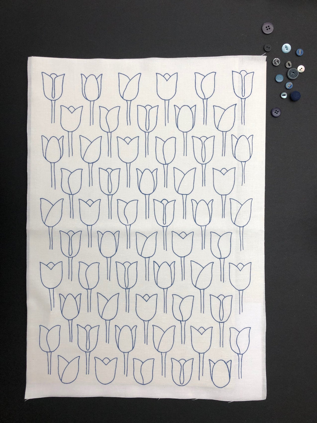 Denim Tulips