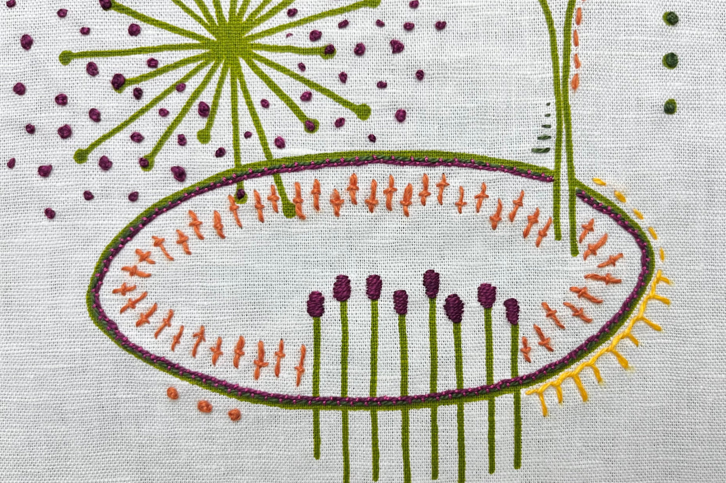 Freestyle Embroidery Pack - Leaf Print