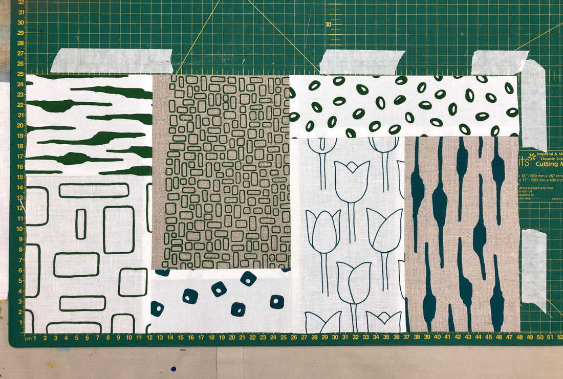 Patchwork - piecing fabric to a specific size
