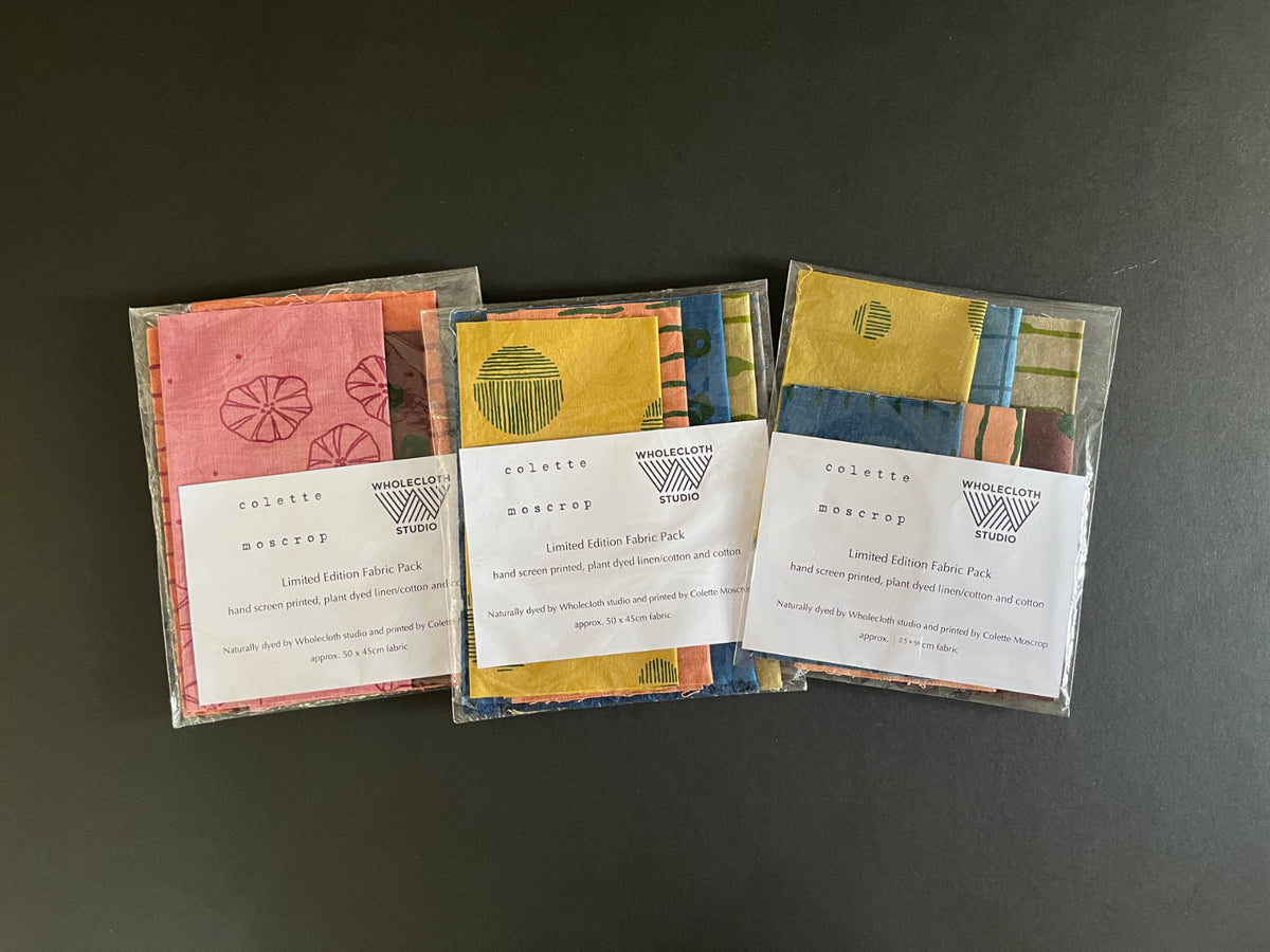 Limited Edition Fabric Packs - naturally dyed