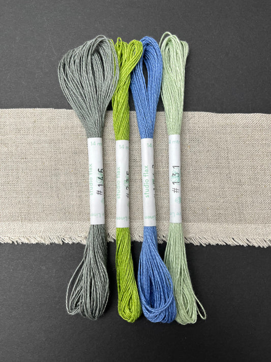 linen thread, 4 skeins, SFm4B7