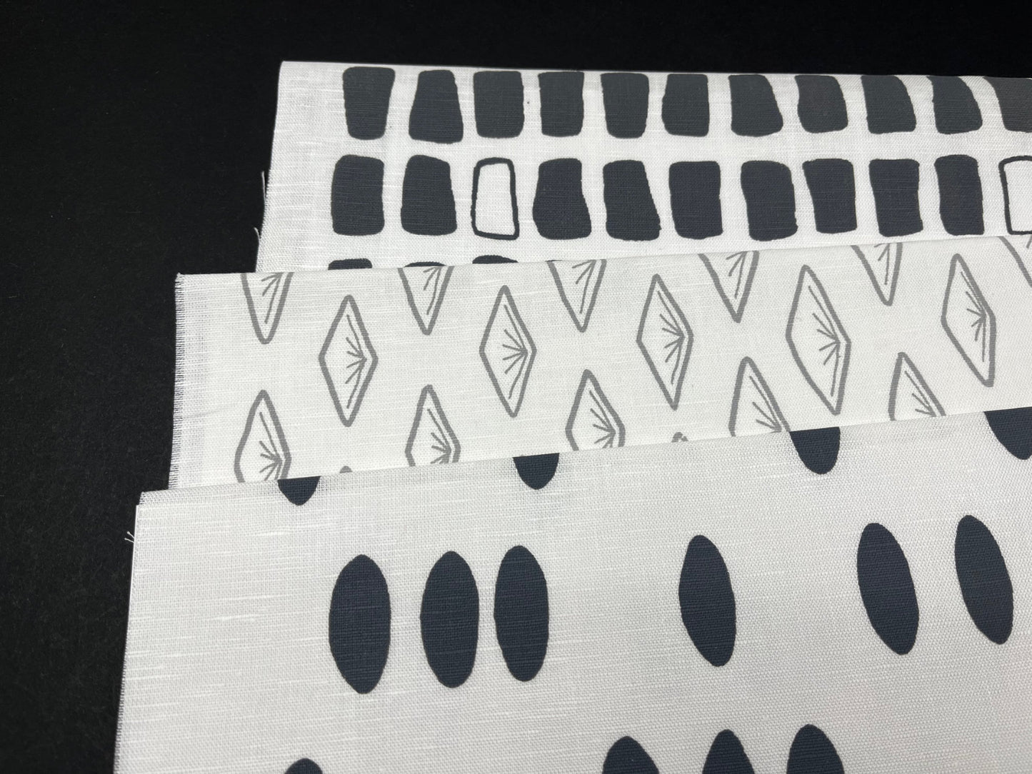 Bundle of 3 fabrics, Stone and Cloud