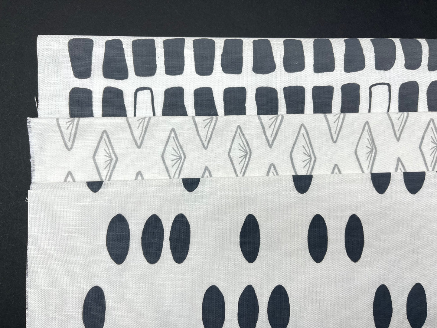 Bundle of 3 fabrics, Stone and Cloud