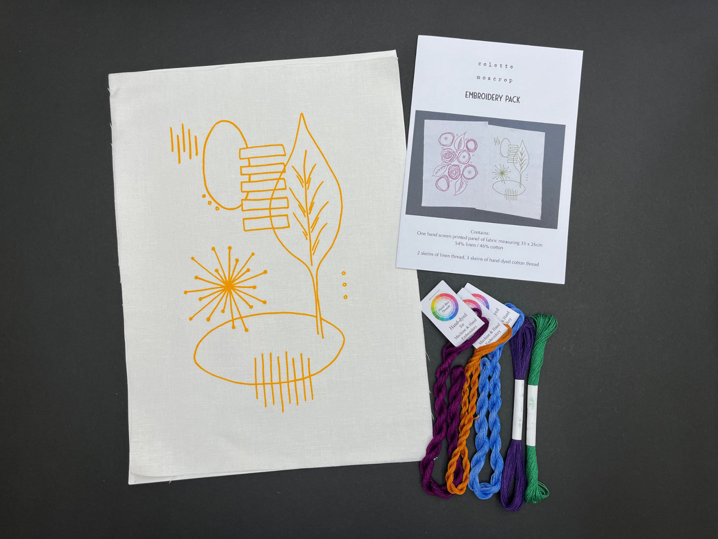 Freestyle Embroidery Pack - Leaf Print