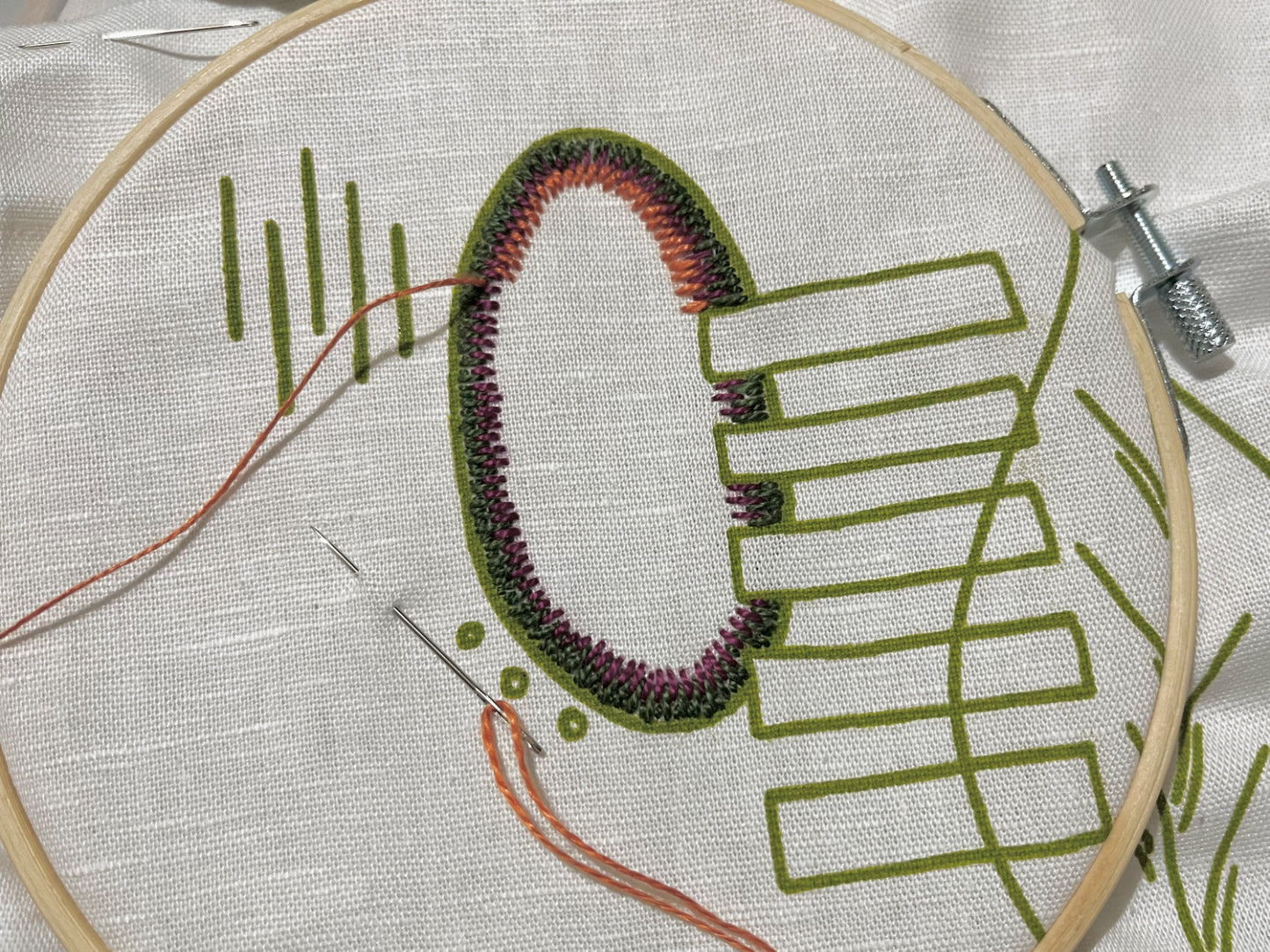 Freestyle Embroidery Pack - Leaf Print
